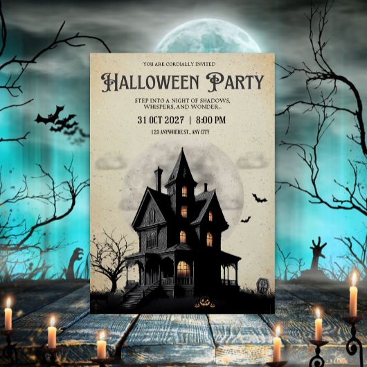 Invitation Soirée Halloween Cool