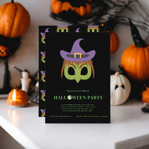 Invitation soirée halloween costume pour enfants