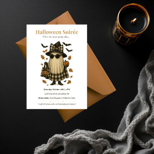 Invitation Soirée Halloween Dark Elegance Épouva