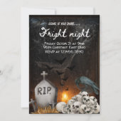 Invitation Soirée Halloween de Nuit Terrifiante - Maison Hant (Devant)