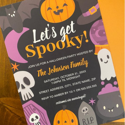 Invitation Soirée Halloween Débarrassons-nous de Mignon