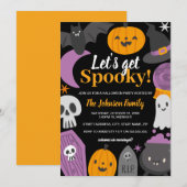 Invitation Soirée Halloween Déchaînons-nous (Devant / Derrière)