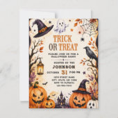 INVITATION SOIRÉE HALLOWEEN DES FRIANDISES OU DES FRAYEURS (Devant)