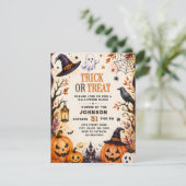 INVITATION SOIRÉE HALLOWEEN DES FRIANDISES OU DES FRAYEURS (Debout devant)