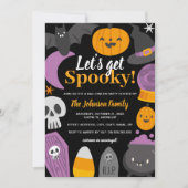 Invitation Soirée Halloween Effrayante  (Devant)