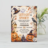 Invitation Soirée Halloween Effrayante (Debout devant)