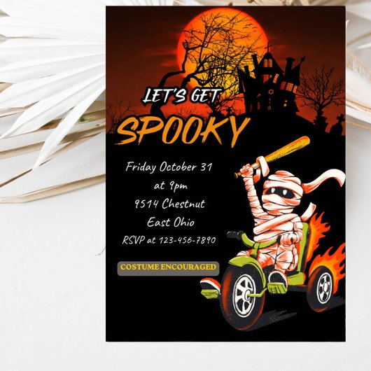 Invitation Soirée Halloween : Faisons Peur
