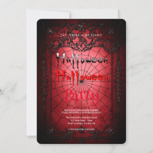 Invitation Soirée Halloween gothique 