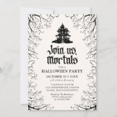 Invitation Soirée Halloween Maison Hantée (Devant)