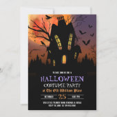 Invitation Soirée Halloween Maison Hantée (Devant)