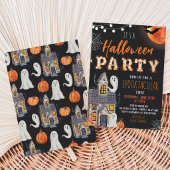 Invitation Soirée Halloween Maison Hantée