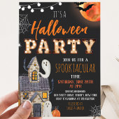 Invitation Soirée Halloween Maison Hantée