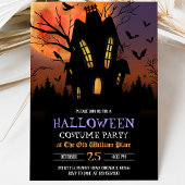Invitation Soirée Halloween Maison Hantée