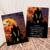 Invitation Soirée Halloween Maison Hantée
