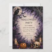 Invitation Soirée Halloween Midnight Raven (Devant)