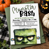 Invitation Soirée Halloween Monster Bash
