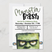 Invitation Soirée Halloween Monster Bash (Devant)