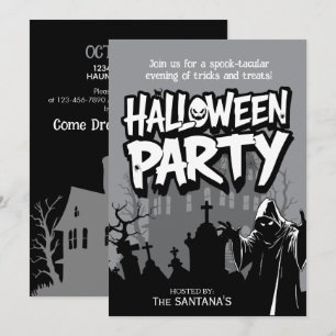 Invitation Soirée Halloween Nuit Ensorcelée
