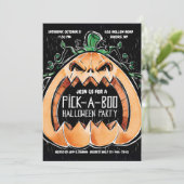 Invitation Soirée Halloween Pick-A-Boo (Debout devant)