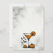 Invitation Soirée Halloween Pumpkin Martini (Dos)