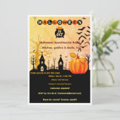 Invitation Soirée Halloween Spectaculaire (Debout devant)