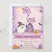 Invitation Soirée Halloween Trick or Treat (Devant)