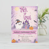Invitation Soirée Halloween Trick or Treat (Debout devant)