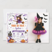 Invitation Soirée Halloween Trick or Treat (Devant)