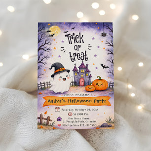 Invitation Soirée Halloween Trick or Treat