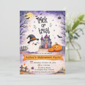 Invitation Soirée Halloween Trick or Treat (Debout devant)
