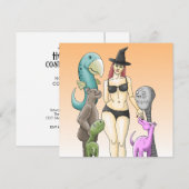 Invitation Soirée Halloween Venez Comme Vous Êtes (Devant / Derrière)