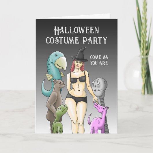 Invitation Soirée Halloween Venez Comme Vous Êtes (Devant)