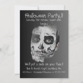 Invitation Soirée Halloween Voodoo Smile (Devant)