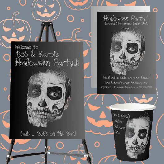 Invitation Soirée Halloween Voodoo Smile