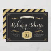 Invitation Soiree Holiday Party (Devant / Derrière)