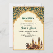 Invitation Soirée Iftar Dîner Ramadan 2025 (Devant)