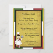 Invitation soirée italienne (Devant)