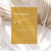 Invitation Soirée Jaune avant le dîner de répétition Invitati