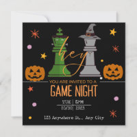 soirée jeu d'échecs halloween