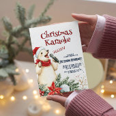 Invitation Soirée karaoké de Noël