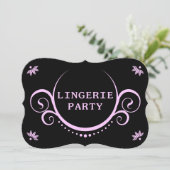 Invitation soirée lingerie élégante (Debout devant)