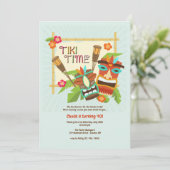 Invitation Soirée Luau Tiki (Debout devant)
