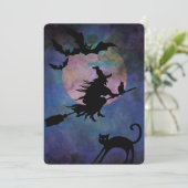 Invitation Soirée Lune avec Wich, fête d'Halloween (Debout devant)