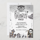 Invitation Soirée magique d'Halloween Sorcière Hocus Pocus (Devant)