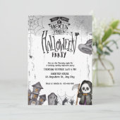Invitation Soirée magique d'Halloween Sorcière Hocus Pocus (Debout devant)