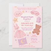 Invitation Soirée magique Ensemble Slepover Anniversaire (Devant)