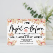 Invitation Soirée mariage Avant, Pampas Grass Boho (Debout devant)