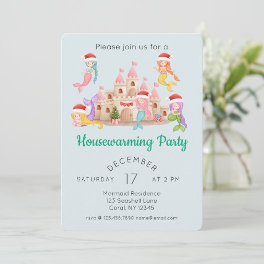 Invitation Soirée ménagère de Noël (Debout devant)