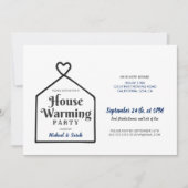 Invitation Soirée ménagère minimaliste (Devant)