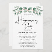 Invitation Soirée ménagère minimaliste moderne élégante (Devant / Derrière)